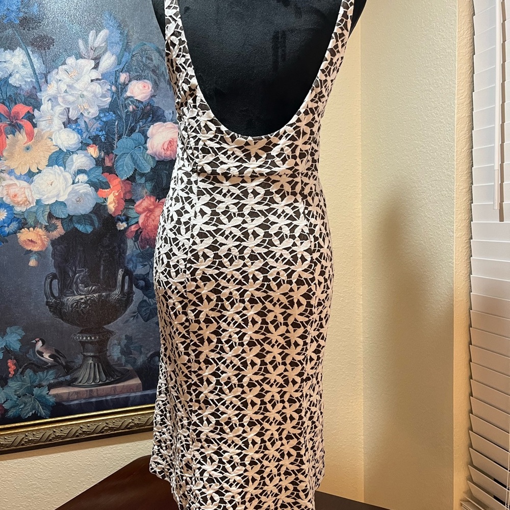 Diane Von Furstenberg Bridget Jacquard Stretch Ponte Knit Dress - Picture 2 of 4